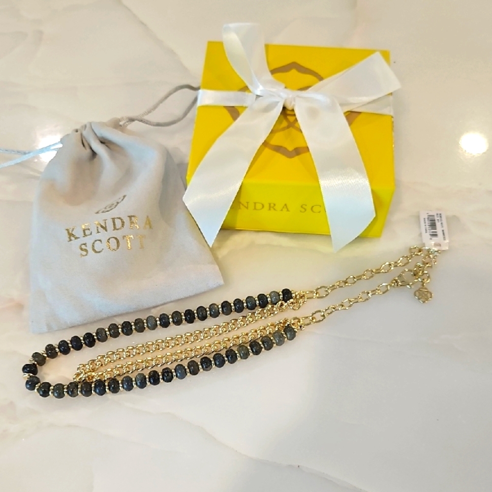 NWT Kendra Scott Rebecca Labradorite Necklace